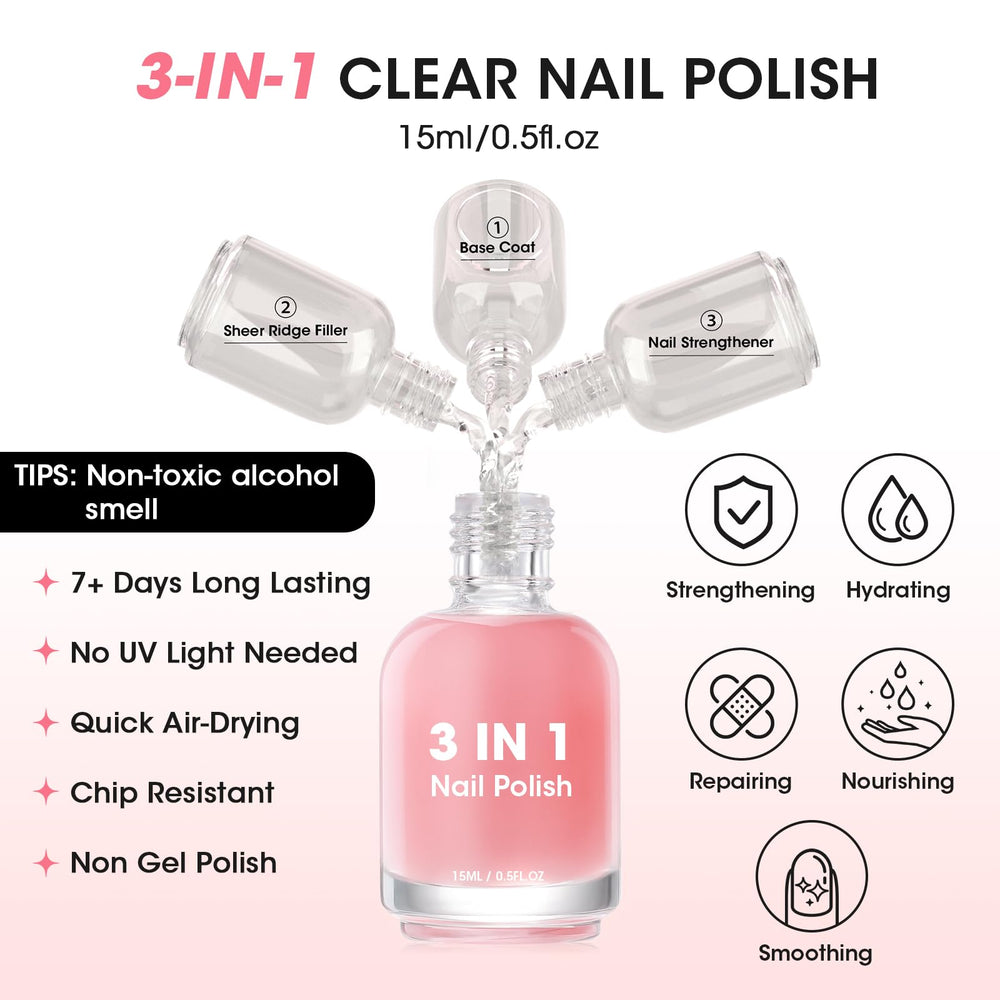 GELLEN base coat brush applying ridge-filling formula evenly