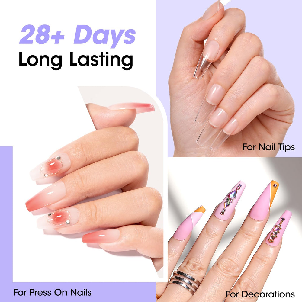 GELLEN beginner-friendly nail glue kit for quick, tidy DIY manicures