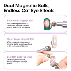 GELLEN cat-eye effect galaxy swirl demonstrated near wet polish