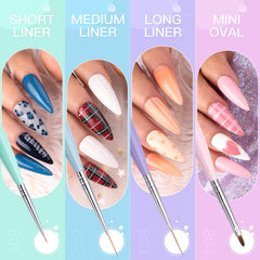 GELLEN nail brush set 12pcs detail kit for diverse designs.