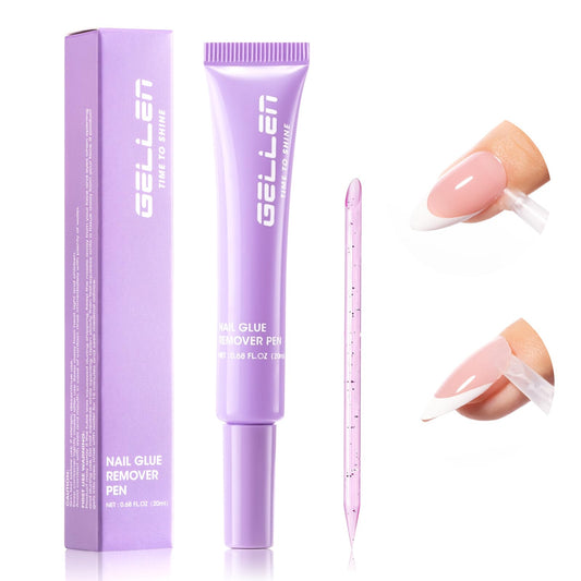 GELLEN nail glue remover bottle with pour tip for precise glue removal