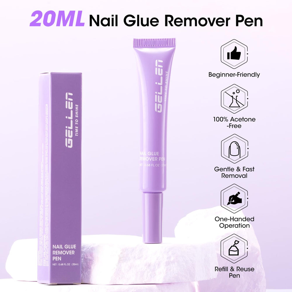 GELLEN remover pen with sturdy nozzle enables one-handed precision