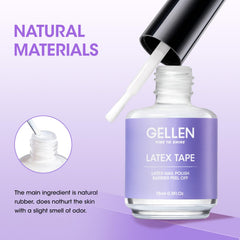 GELLEN nail latex tape nail art use-case demonstrates protecting skin