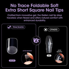 GELLEN pre-shaped nails curve-fit for quick application.