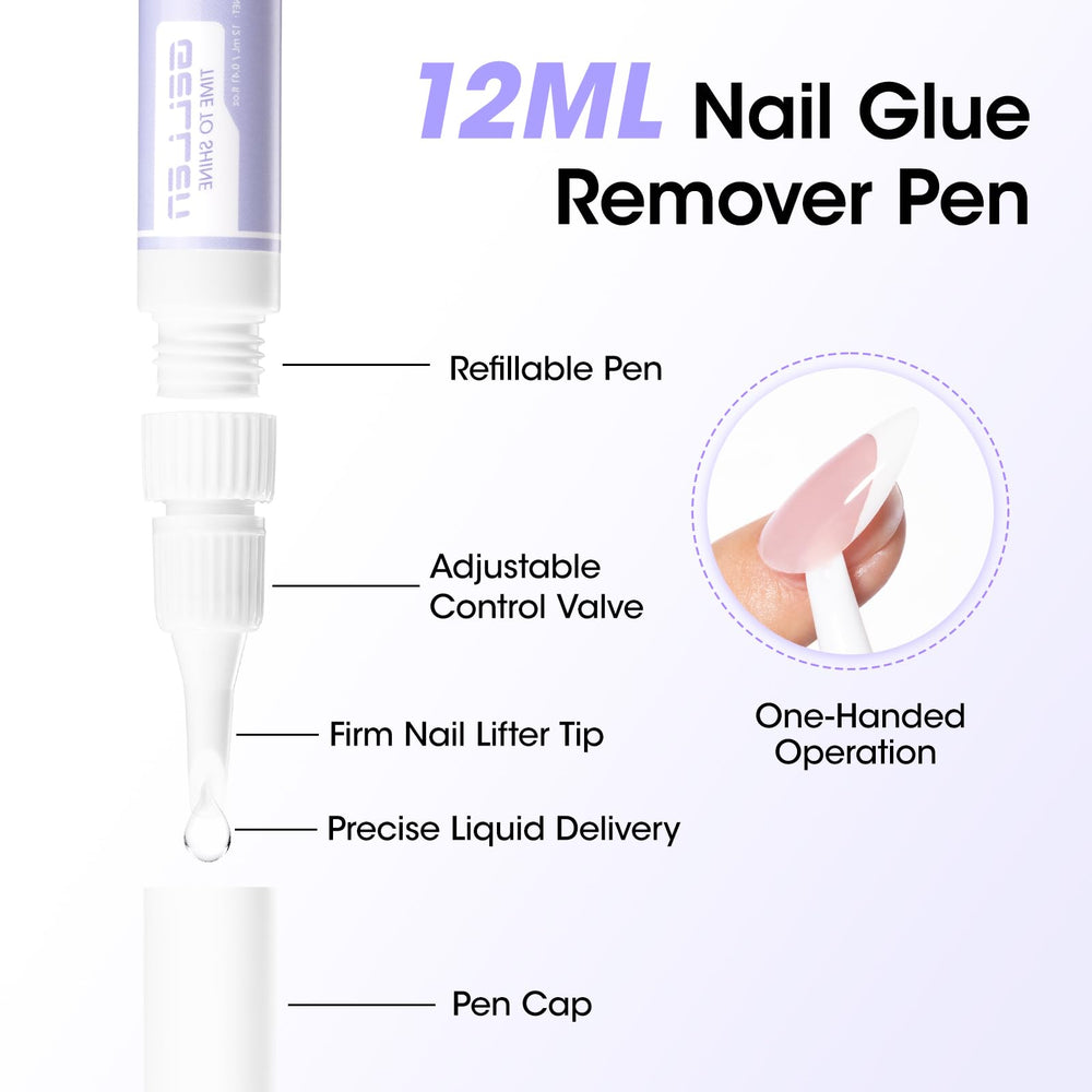 GELLEN press-on nails application closeup showing smooth bonding