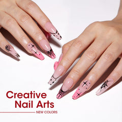 GELLEN mirror shine finish achieved with red gel polish on nails.