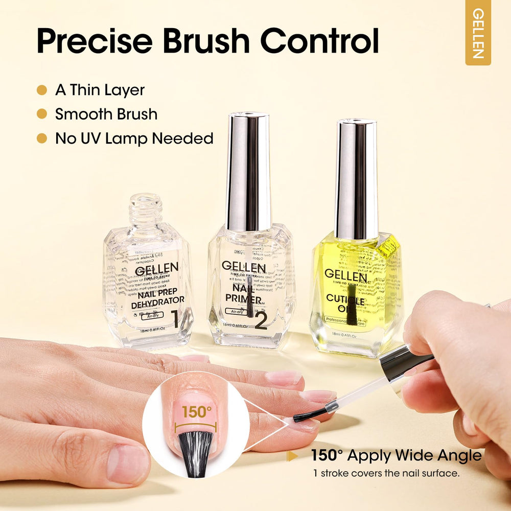 GELLEN Salon-Quality manicure result with professional-grade prep.