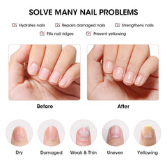 GELLEN Non-yellowing finish preserves natural nails while boosting strength.