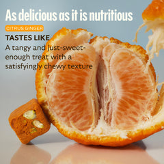 GEM Daily Multivitamin Bite citrus-ginger flavor inspires a tasty habit.