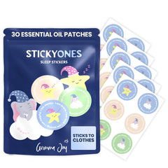 Gemma Joy StickyOnes Sleep Patches for Kids 30 Pack front packaging