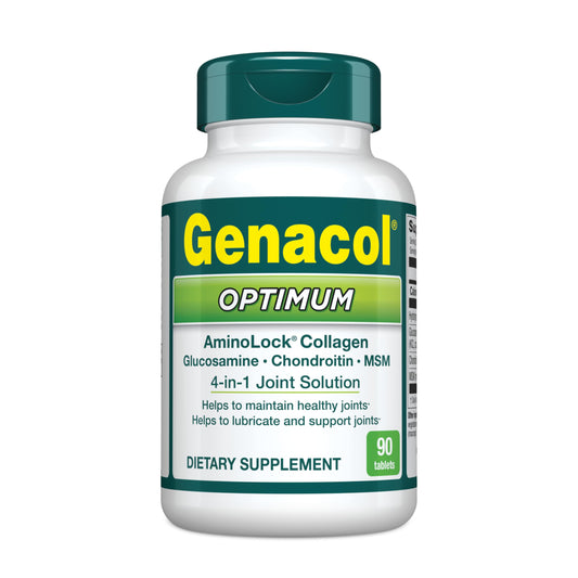 Genacol Optimum bottle front with label