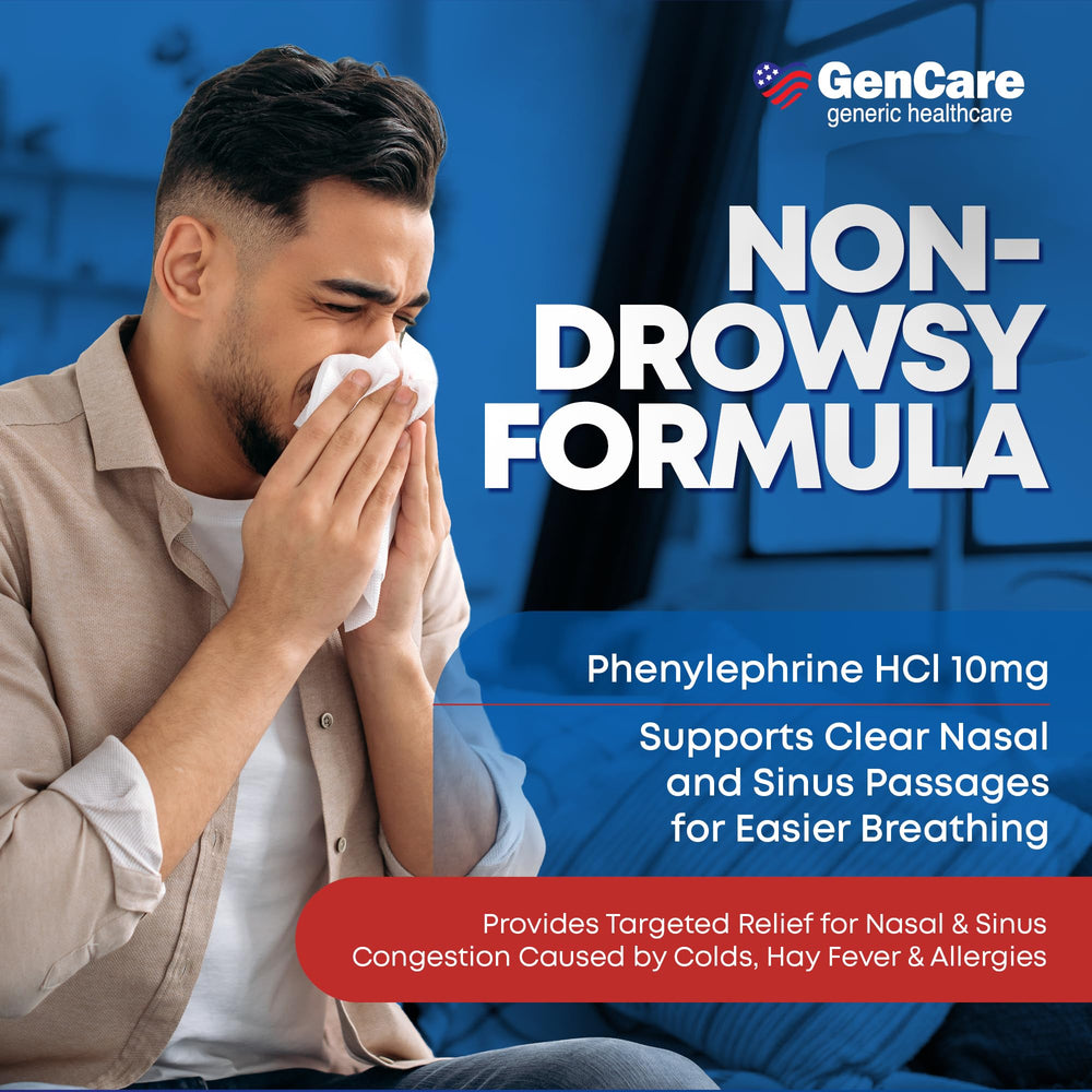 GenCare bulk savings 300-count package implies value and fueling ongoing relief.
