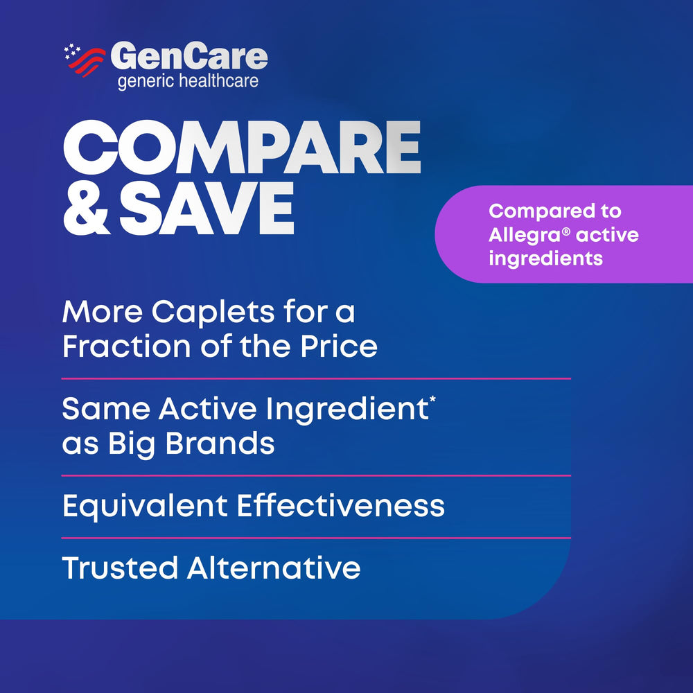 GenCare indoor allergies remedy concept image showing itchy eyes and sneezing relief.