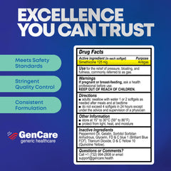 GenCare bottle stored in a kitchen cabinet reflecting sensible storage guidance.