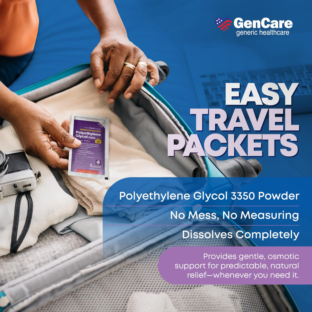 GenCare PEG 3350 powder dissolving in liquid without grit
