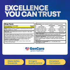 GenCare Senna bottle with bedtime usage cue for overnight regularity