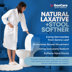 GenCare Senna-S pack 200 tabs emphasizes value pack for ongoing gentle relief.
