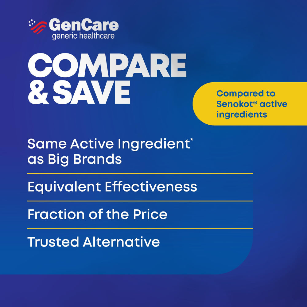 GenCare Senna Syrup stored in pantry for convenient family use.