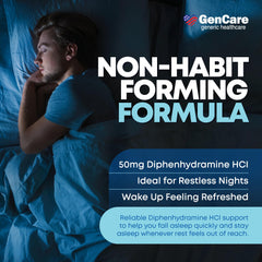 GenCare sleep aid travel-sized bottle ideal for jet lag and hotels