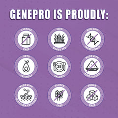 Lactose-free and gluten-free GENEPRO GEN. 3 collagen powder label
