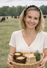 Generic natural skincare balm in a clear jar showcases simple formulation.