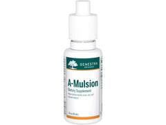 Genestra A-Mulsion 1oz citrus nutrition facts panel