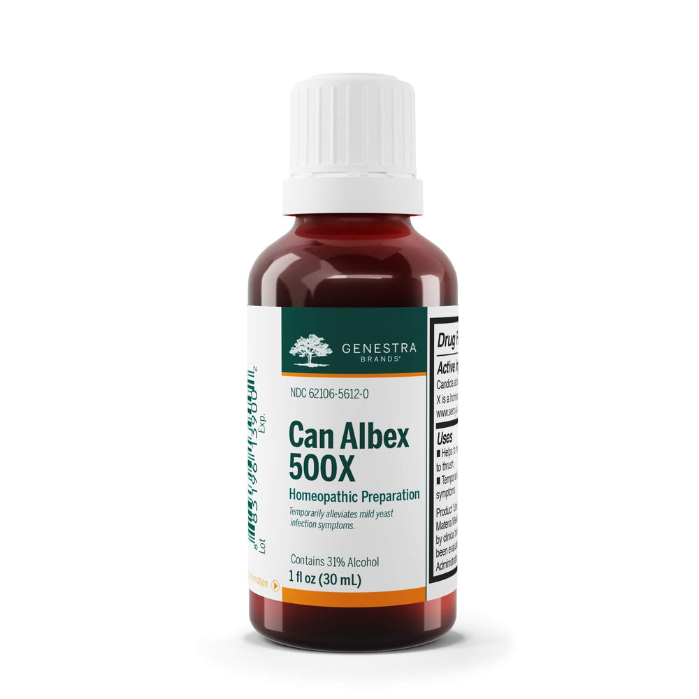 Genestra Can Albex 500X liquid bottle, 1 fl oz