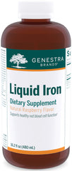 Genestra Liquid Iron Raspberry flavor bottle – front view