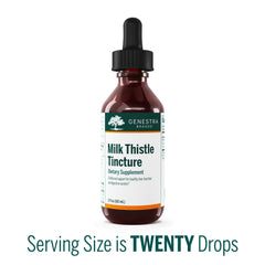 Ingredients panel featuring milk thistle seed extract