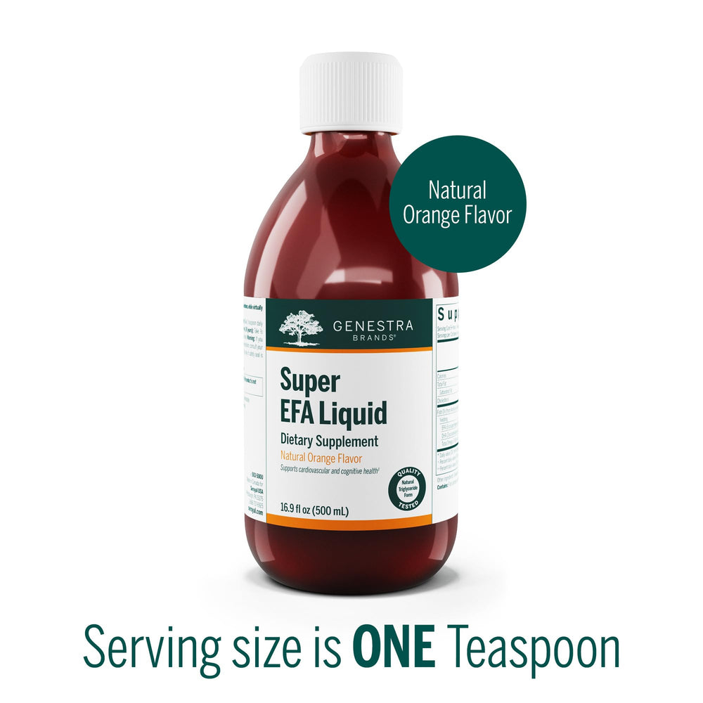 Graphic illustrating cardiovascular health support from Genestra Super EFA Liquid