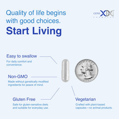 Genex Formulas TMG gluten-free certification seal highlighting dietary accessibility