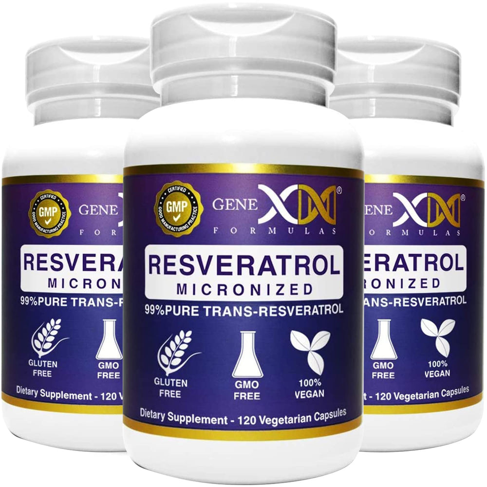 Genex Formulas Trans-Resveratrol 1000mg bottle with BioPerine