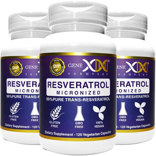 Genex Formulas Trans-Resveratrol 1000mg bottle with BioPerine
