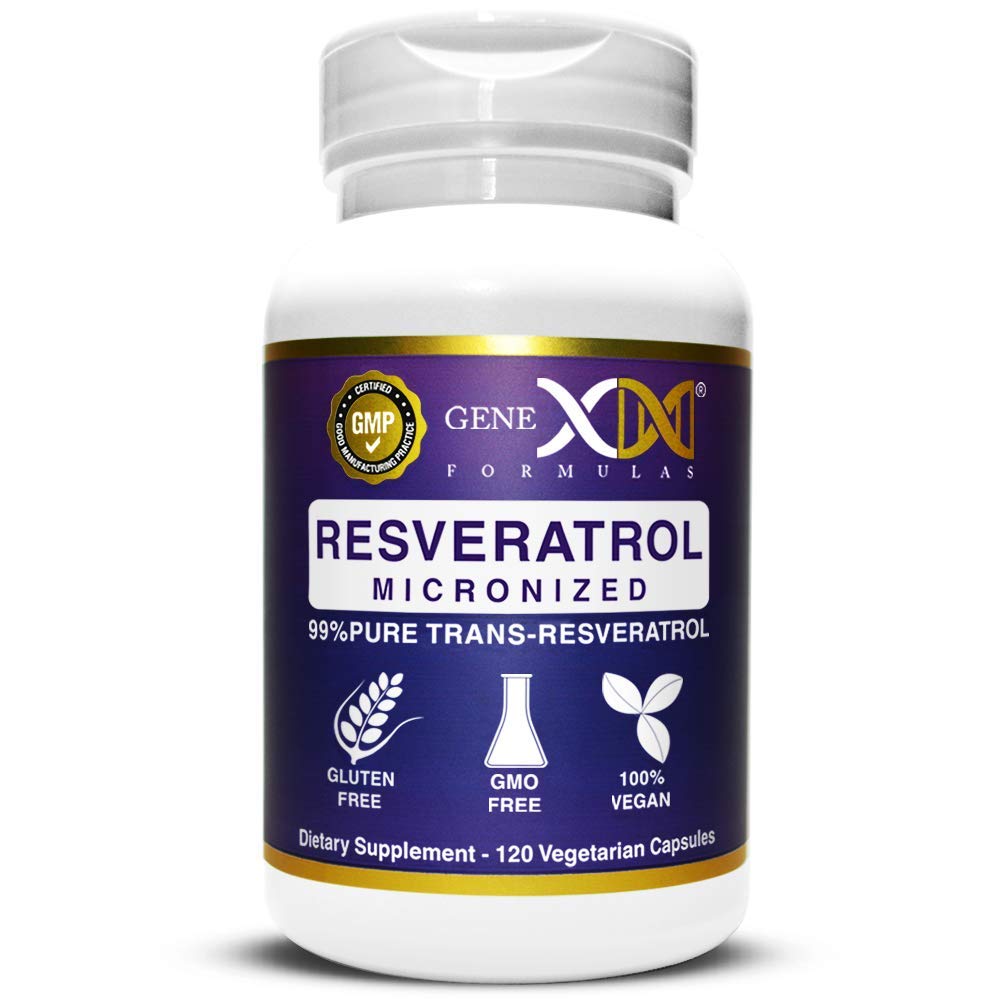 Genex Formulas Trans Resveratrol 1000mg bottle front view