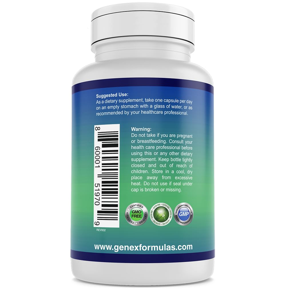Genex Formulas Nicotinamide 500mg 3-pack packaging shown for convenient routine.