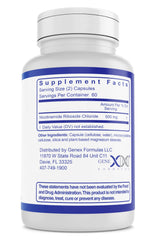 Nicotinamide Riboside 500mg per serving two capsules illustration