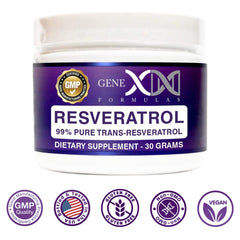 GENEX Trans-Resveratrol powder being mixed into yogurt