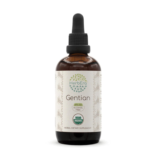Gentian B120 Alcohol-Free Herbal Tincture bottle front view