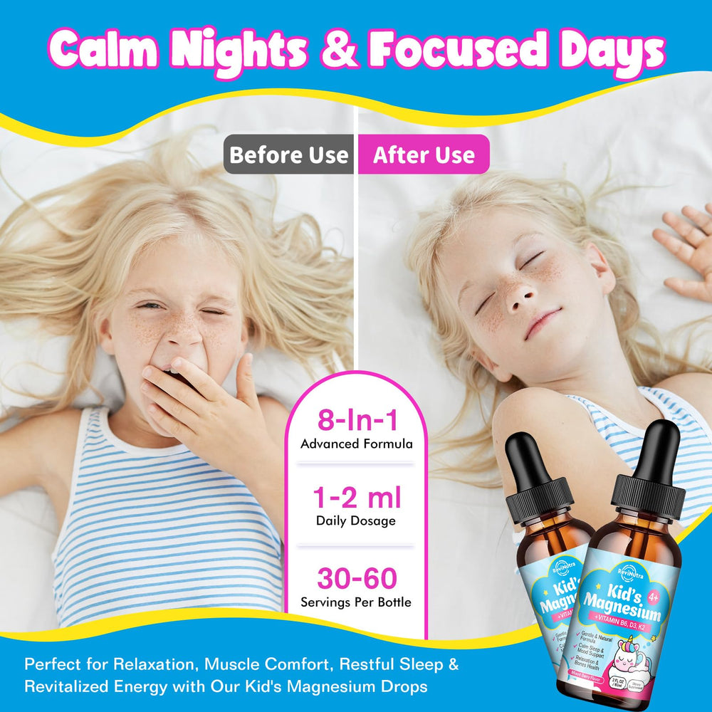Gentle, kid-friendly magnesium drops for digestion