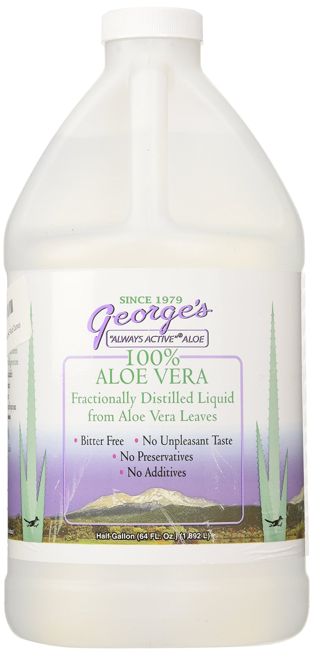 George's Always Active Aloe Vera Softgel bottle, 64 oz