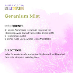 Geranium oil dilution tip for body oil