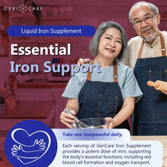 Liquid iron dropper showing 220 mg iron per 5 mL