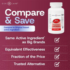 GeriCare high-potency iron supplement bottle label