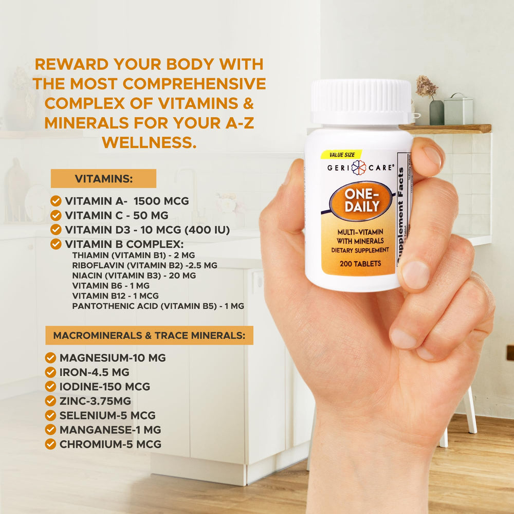 GeriCare packaging label