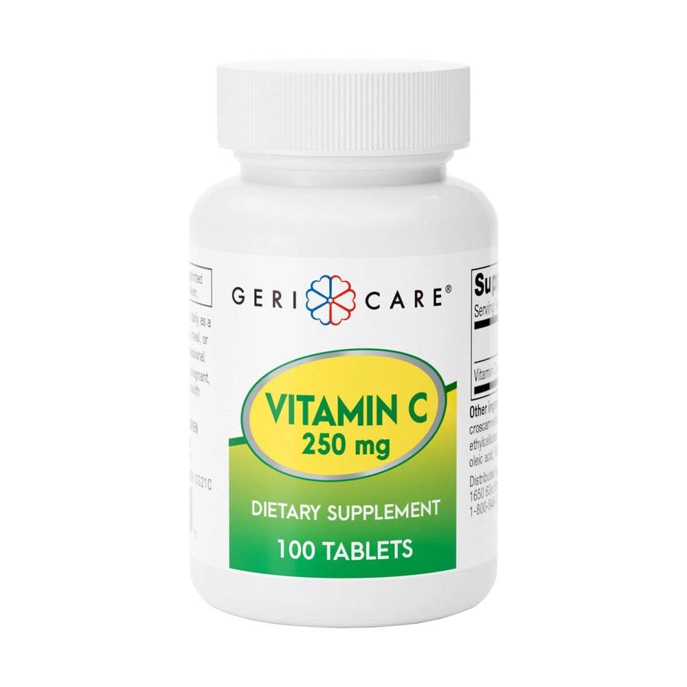 GeriCare Vitamin C 250mg bottle front label