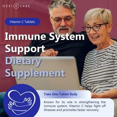 Graphic illustrating immune support benefits of Vitamin C