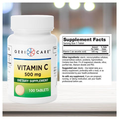 GeriCare Vitamin C 500 mg packaging