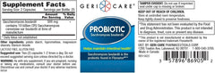 Close-up label showing probiotic ingredients