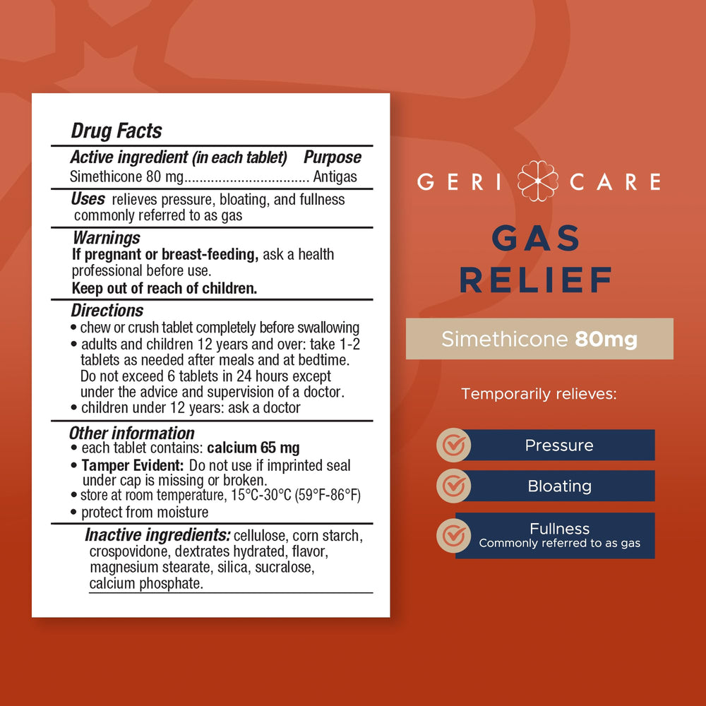 GeriCare 12+ safe-use labeling indicating suitability for teens and adults.