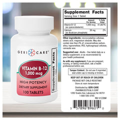 Vitamin B-12 aiding energy production